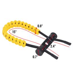 Tiro com arco composto arco pulso sling, alvo shooter, alça ajustável, couro, metal grommet para caça - Image 4