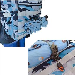 Tactical Wheel Clip Molle, Acessórios para caminhadas, Fivela suspensa multifunções, Shovel Clamp, Axe Clamp, Bracket Backpack - Image 2