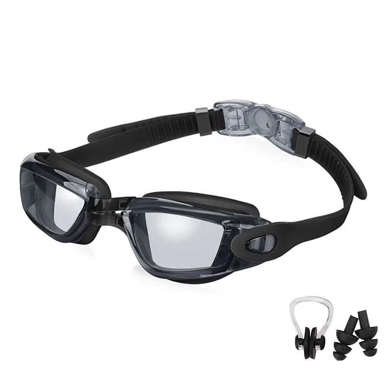 Óculos de Natação Profissional para Homens e Mulheres, Adulto, Anti Fog, Proteção UV, Lente PC, Impermeável, Ajustável, Óculos de Natação Silicone, Eyewear - Image 1
