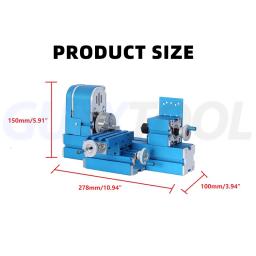 Mini Torno de Metal para Madeira DIY Modelo de Máquina de Ferramenta para Madeira Máquina de Ferramenta Elétrica AC100~240V, 60w 20000r/min Motor  36W Mini Torno Universal Motorizado para Metalurgia DIY CNC Ferramenta - Image 2