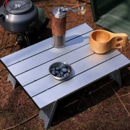 Mesa dobrável leve para camping ao ar livre, portátil, mini, dobrável, liga de alumínio, tenda casual, café - Image 3