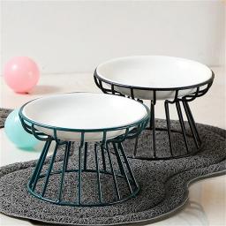 Alimentador Pet elevado com suporte de metal, Cat Lift Bowl, comida cerâmica Snacks alimentação, gatinho e cachorro prato, cão suprimentos acessórios - Image 5