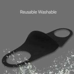 Máscara facial de proteção uv adultos crianças verão earloop máscara preta viagem-amigável respirável leve lavável coberturas faciais - Image 4