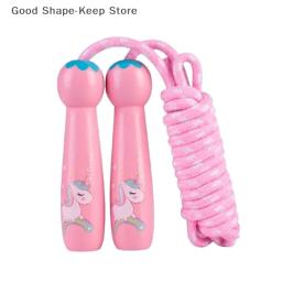 2.8m dos desenhos animados treinamento pular corda exercício para crianças pular cordas corda de algodão ajustável pular corda primária - Image 5