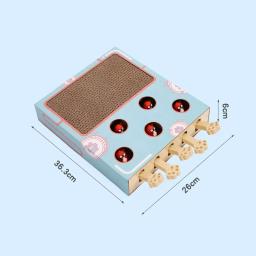Produtos para animais de estimação multifuncionais interativos, Brinquedos enriquecidos com gatos interiores, Arranhador ondulado, Brinquedos engraçados do gato, Hamster - Image 5