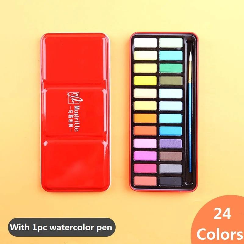 Artista Aquarela Paint Set, cores sortidas profissionais, suprimentos de arte, grande kit de viagem para iniciantes artistas adultos e crianças - Image 1