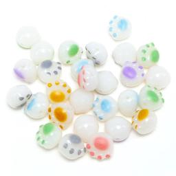 20Pcs 11mm Kawaii Cat Paws Contas De Acrílico Dos Desenhos Animados Garra Spacer Beads Para Fazer Jóias Pulseira Colar Artesanal Artesanato Acessório - Image 3