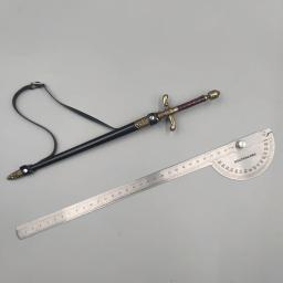 Espada Arma Medieval para Meninos, Periféricos Film Television, Bainha de Agulha, Ornamentos Artesanais de Metal, Brinquedos Samurais, Presentes, 30cm - Image 6