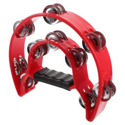 Instrumento musical cabaza pandeiro panderos com designs de dança cristã meia lua chocalho a sino - Image 1