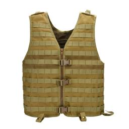 Colete ajustável leve airsoft, colete tático Molle, CS Wargame militar, transportador de carga de caça, jaqueta de camuflagem - Image 4