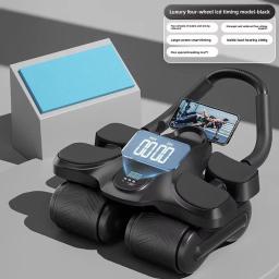 Roda abdominal de quatro rodas, rebote automático, artefato de treinamento muscular abdominal, fitness em casa, dispositivo de treinamento de barriga fina - Image 2