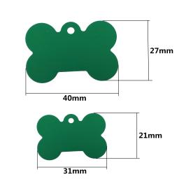 Alumínio osso Tags para Pet cão e gato, etiquetas personalizadas para prevenir a perda, Puppy Coleiras, marcadores ósseos, Pet Supplies, 10 pcs - Image 2