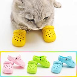Sapatos espessados para animais de estimação, resistente ao desgaste, respirável, antiderrapante, chinelos para cães, suprimentos para animais, nova moda - Image 5