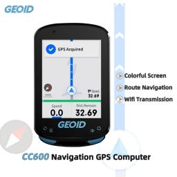 GEOID CC600 Tela Colorida ANT + GPS Bicicleta Computador Rota Navegação Velocímetro Sem Fio Suporte Powermeter Ciclismo Odômetro - Image 1