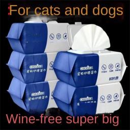 Cat and Dog Pure Water Formula Wipes, 3 Textura Dimensional, Limpeza eficaz, Desodorização, Preservação de umidade, Pet Shop - Image 4