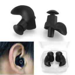 Plugue de orelha de borracha impermeável profissional, Tampões de natação para adultos e crianças, Soft Anti-Noise, Nadadores para mergulho - Image 1