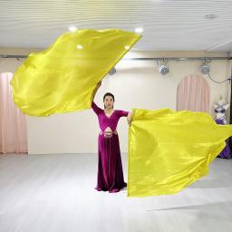 Acessórios de Dança Esportiva, Trajes de Igreja, Bandeiras de Louvor, Multicoloridas com Bastões Telescópicos, 140 × 140cm - Image 2