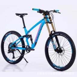 Liga de alumínio mountain bike para adultos ciclismo cidade 11 velocidade dupla amortecimento downhill dh bicicleta mtb cauda macia 26/27.5 polegada 2023 - Image 5