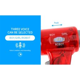 Mudadores de Voz Handheld Megafone Voice Converter Muito Cool Compact Crianças com 3 Modificadores de Voz Diferentes - Image 3