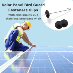 Esgrima Guard Clips para anexar, Galvanizado Soldado Wire Mesh, Painel Solar, Proteção, 100pcs - Image 6