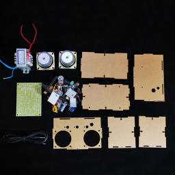 Kit Amplificador Eletrônico Dual Channel, Carcaça Transparente, Áudio, Soldagem Eletrônica, Montagem, Exercício, DIY, TDA2030 - Image 3
