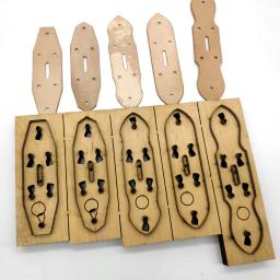 Artesanato de couro diy cinto de couro connectted parte forma de modelagem de corte morre cortador faca molde mão soco ferramenta - Image 1