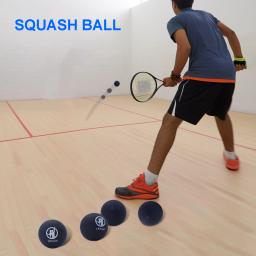 Bolas de Squash para Iniciantes e Crianças, Single Blue Dot, Borracha, Treinamento de Competição, Pacote 4 - Image 4