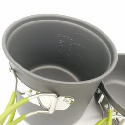Panelas e panelas antiaderentes portáteis, Conjunto de cozinha, Panelas, Viagem, Louça, Acampamento ao ar livre, Caminhadas - Image 6