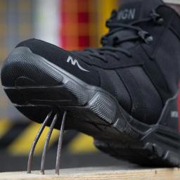 Botas de trabalho sapatos de segurança indestrutíveis homens sapatos de dedo do pé de aço à prova de punctura tênis feminino antiderrapante sapatos de trabalho masculino botas táticas - Image 5