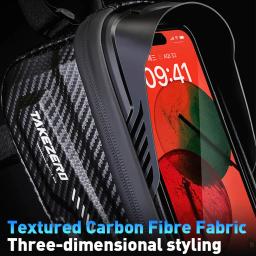 Newboler saco de bicicleta ciclismo superior tubo dianteiro quadro saco à prova dwaterproof água 6.5 polegadas caso telefone armazenamento tela toque mtb estrada saco - Image 6