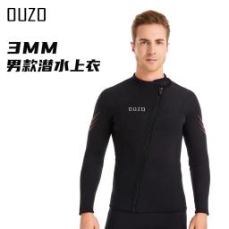 Terno de mergulho neopreno para homens, jaqueta e calça wetsuit, mantenha aquecido, surf e pesca submarina, roupas de surf e kitesurf, traje subaquático 3mm - Image 4