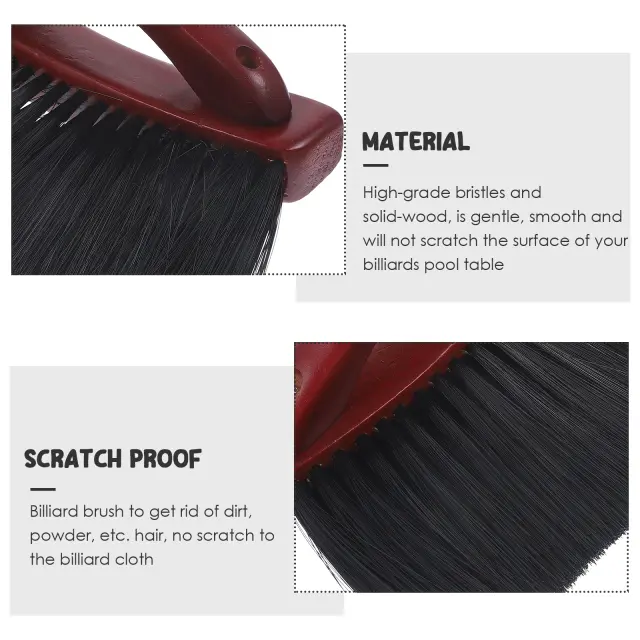 Escova Limpadora de Feltro para Mesa de Bilhar - Limpeza Profissional