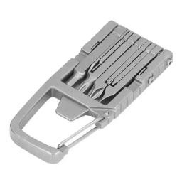 Chaveiro multitool 12 em 1 dobrável multi ferramenta de aço inoxidável ao ar livre chave fenda bit 12 em 1 chaveiro multitool - Image 2