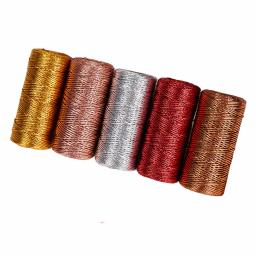 Fio metálico de 100/1.5mm, para costura, artesanato, diy, faça você mesmo, fita de presente, joias, decoração de casamento - Image 1