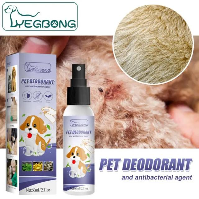 Desodorizante Vegetal Natural YEGBONG para Pets - Remove Cheiros e Previna Insetos, 60ml