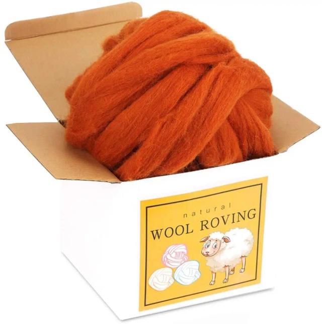 Fibra IMZAY Soft Roving para Feltragem com Agulha - Materiais DIY para Iniciantes, 250g