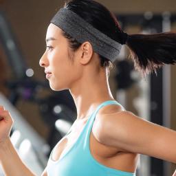 Elástico esportes headbands absorção de suor cocar secagem rápida treino bandana anti-deslizamento respirável sweatbands para yoga correndo - Image 3