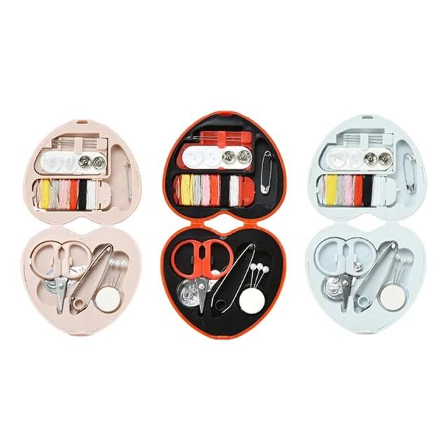 Kit Portátil de Costura Mini com 8 Peças, Organizador e Acessórios para Artesanato em Casa