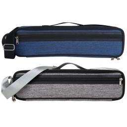 Bolsa para flauta com alça ajustável, caixa de couro resistente à água, acessórios para instrumentos musicais, pano Oxford, concerto, 16 furos - Image 1