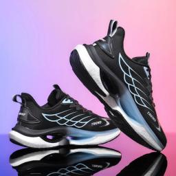 Sapatos esportivos masculinos unissex tênis de atletismo de alta qualidade tênis de corrida anti-deslizamento leve caminhada calçado de corrida 2024 novo - Image 2