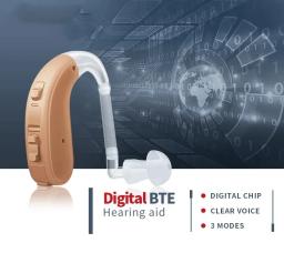 Melhor BTE-20 Canal Aparelho Auditivo Invisível, Amplificador de Som Digital, Audifonos Sem Fio para Surdos, Idosos Cuidado Da Orelha, Aparelhos Auditivos - Image 5