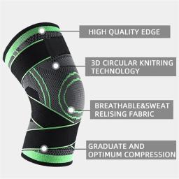 Compressão Joelheiras para Artrite, Joelheiras, Apoio Conjunto, Segurança Esportiva, Voleibol, Ginásio, Esporte Brace Protector, 1Pc - Image 4