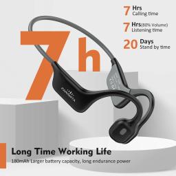 Headset sem fio Bluetooth com microfone, fone de ouvido condução óssea, impermeável, corrida esporte, exercícios, clássico DG08, BT 5.3, 2022 - Image 1