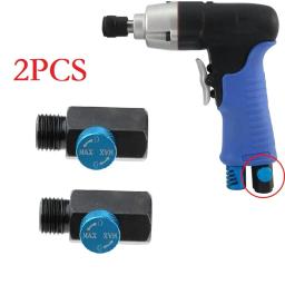 2 pçs 1/4 Polegada npt regulador de fluxo de ar controle válvula de pressão de ar comprimido ferramenta interruptor de ajuste de ar ferramenta pneumática - Image 3