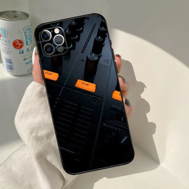 Capa para Controlador de DJ de Música Eletrônica para iPhone 14, 13 Pro Max, 12 Mini, 11 Pro Max, 6, 7, 8 Plus, XS, XR, XS Max e SE 2020