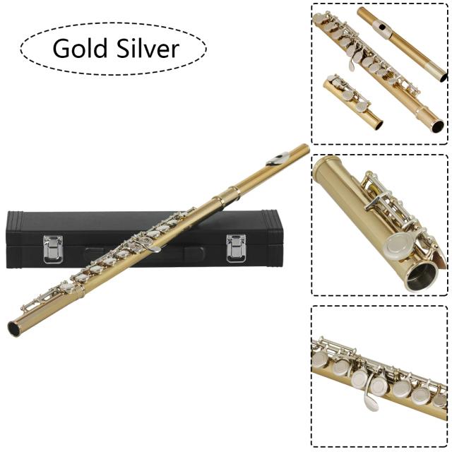 Flauta SLADE-C Profissional para Iniciantes com 16 Furos, Ideal para Concertos e Instrumentos de Sopro