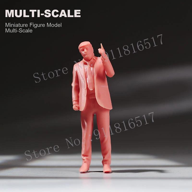 USA President Trump Figure, Diorama Street Scene, Sand Table Prop, Coleção de Modelos, Miniaturas, 1:18, 1/24, 1/64, 1/43, 1/87 - Image 1
