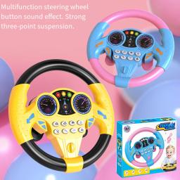 Brinquedo infantil simulado co piloto música volante indoor educação precoce brinquedo de desenvolvimento cognitivo para crianças - Image 2