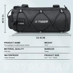 X-TIGER sacos de bicicleta guiador multi-purpose ombro segurança à prova dwaterproof água mtb estrada ciclismo quadro tubo saco de ombro sacos de bicicleta - Image 2