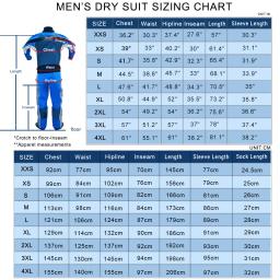 Trajes secos de caiaque impermeável masculino, roupa seca para caiaque, canoagem, pesca, trabalho, rafting em água fria, esporte, roupas de vela, 1 peça - Image 4